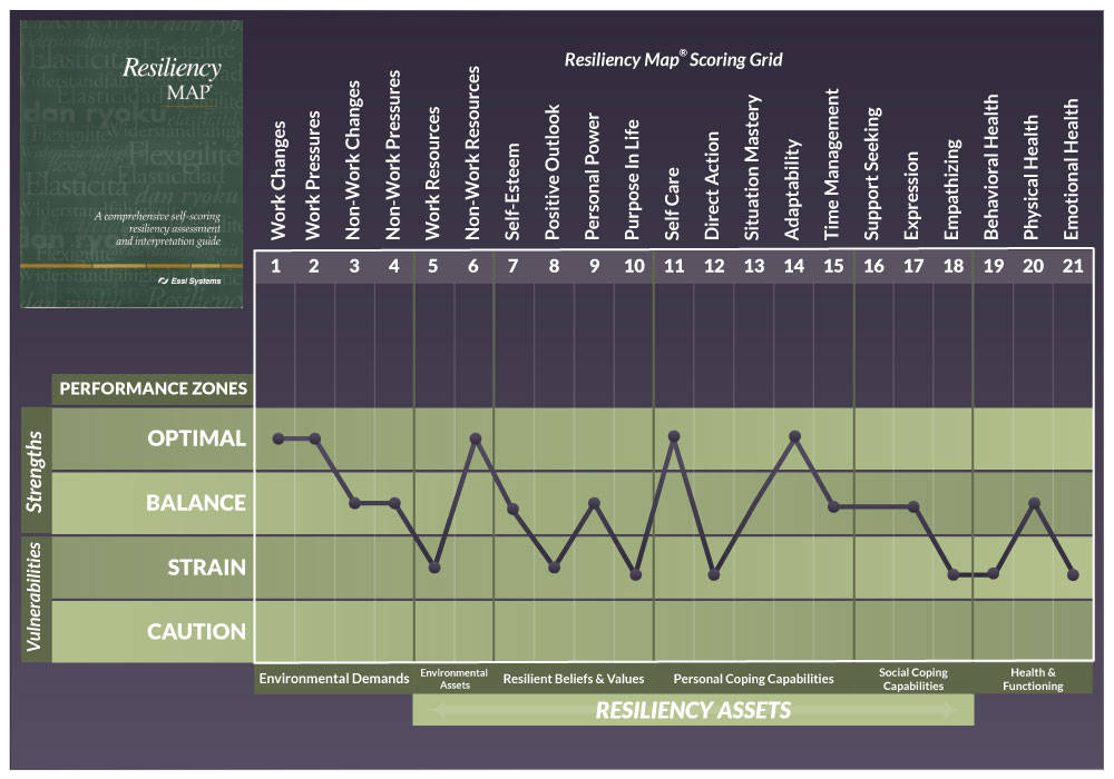 Resiliency Map resiliency assessment tool Scoring Grid for resilience building and health